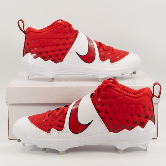 Nike Force Air Trout 6 Pro 'University Red' AR9815-600 Metal Baseball Cleats - Picture 9 of 10